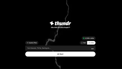 Thundr: Live Random Video Chat screenshot