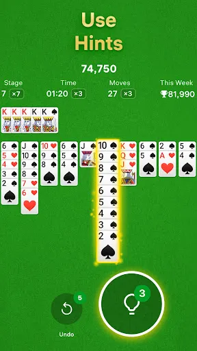 Spider Solitaire screenshot