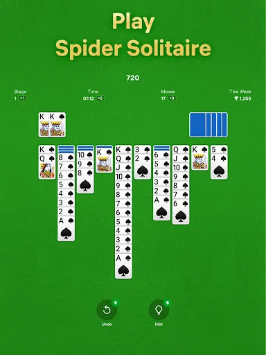 Spider Solitaire screenshot