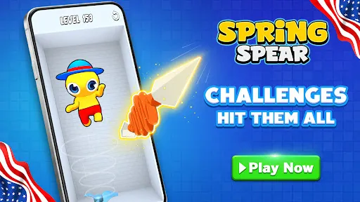 Spring Spear: Aim & Snap screenshot