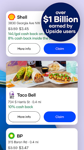Upside: Gas & Food Cash Back screenshot