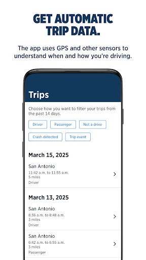 USAA DriveSafe screenshot
