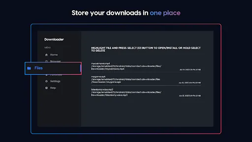 Downloader screenshot