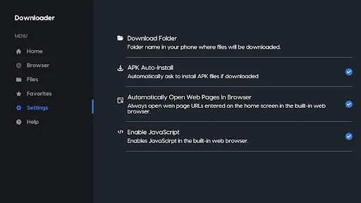 Downloader screenshot