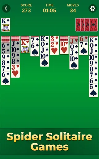Spider Solitaire Classic Games screenshot