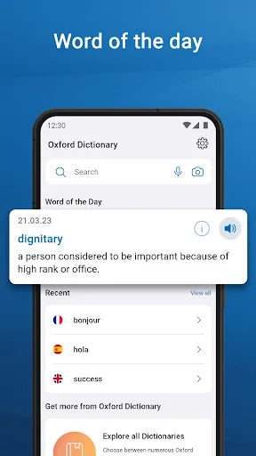 Oxford Dictionary & Thesaurus screenshot