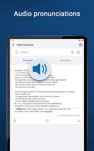 Oxford Dictionary & Thesaurus screenshot