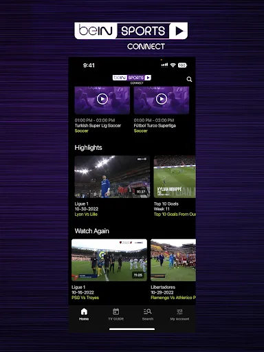 beIN SPORTS CONNECT screenshot