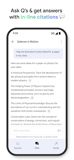 Google NotebookLM screenshot