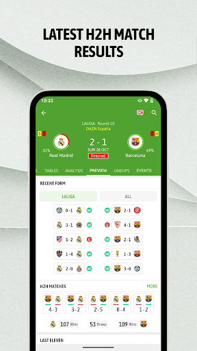 BeSoccer: Soccer Live Score screenshot