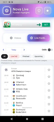 Nova - Live Sports Scores screenshot