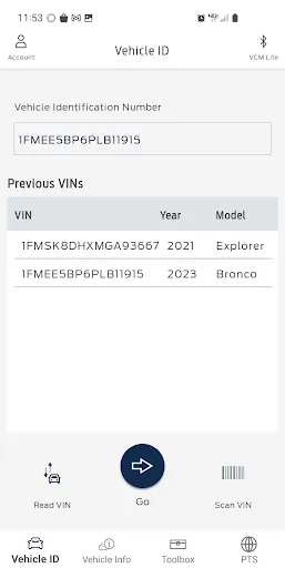 Ford DiagNow screenshot