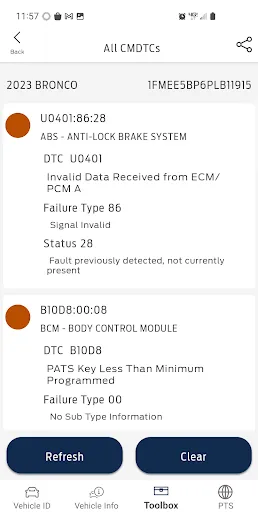 Ford DiagNow screenshot