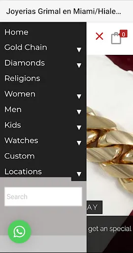 Grimal Jewelry Online Store screenshot