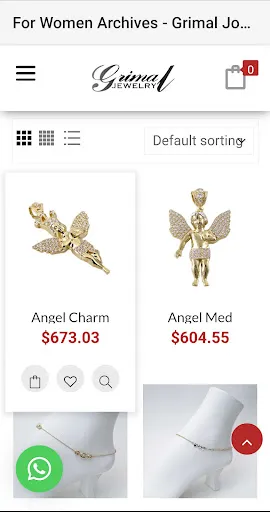 Grimal Jewelry Online Store screenshot