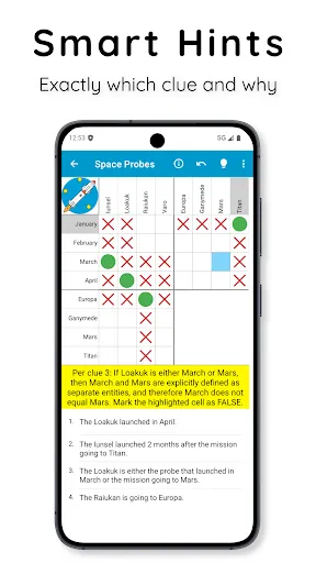 Logic Grid Puzzles: Brain Game screenshot
