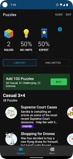 Logic Grid Puzzles: Brain Game screenshot
