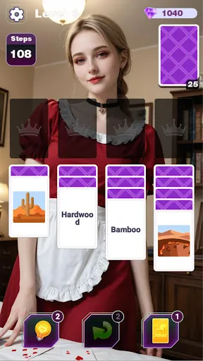 Wordy Beauties Solitaire screenshot