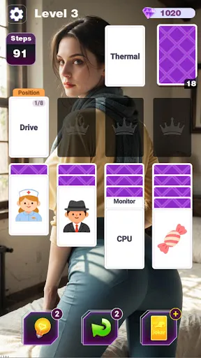Wordy Beauties Solitaire screenshot