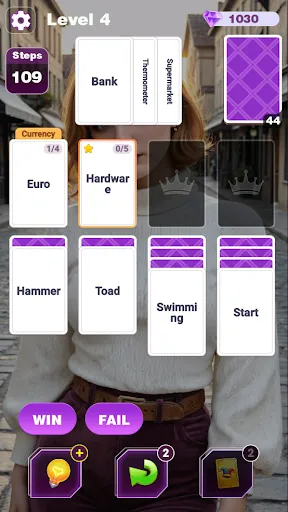 Wordy Beauties Solitaire screenshot