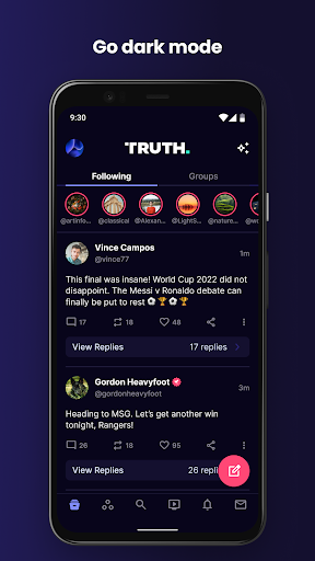 Truth Social screenshot