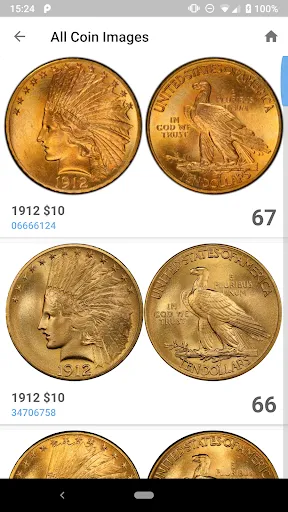 PCGS CoinFacts - U.S. Coin Val screenshot