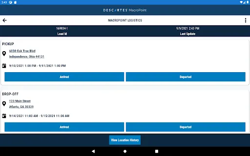 MacroPoint for Truckers screenshot