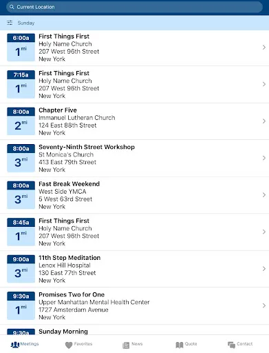 Meeting Guide screenshot
