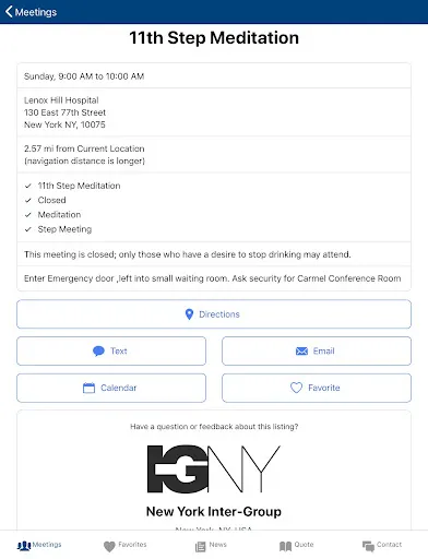 Meeting Guide screenshot