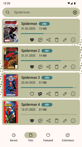 Comic Book Reader (cbz/cbr) screenshot