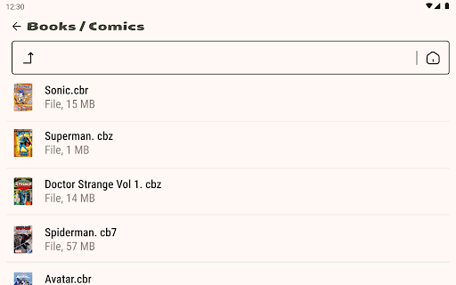 Comic Book Reader (cbz/cbr) screenshot