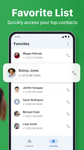 Contacts screenshot