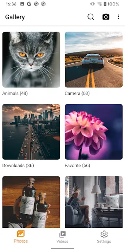 Gallery - photo gallery, album screenshot