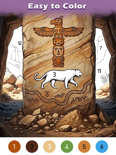 Ancient Color By Number Game screenshot