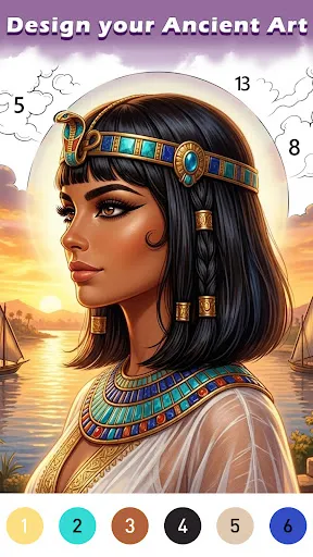 Ancient Color By Number Game screenshot