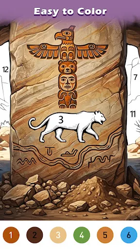 Ancient Color By Number Game screenshot