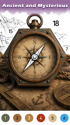Ancient Color By Number Game screenshot
