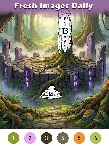 Ancient Color By Number Game screenshot