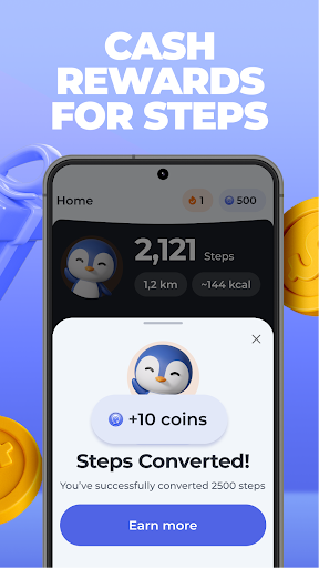 PenguPace: Rewards for Steps screenshot