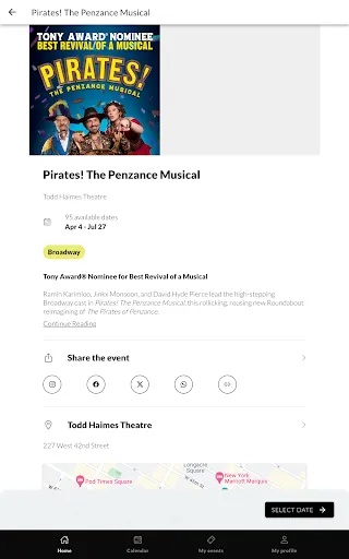 Criterion Ticketing screenshot