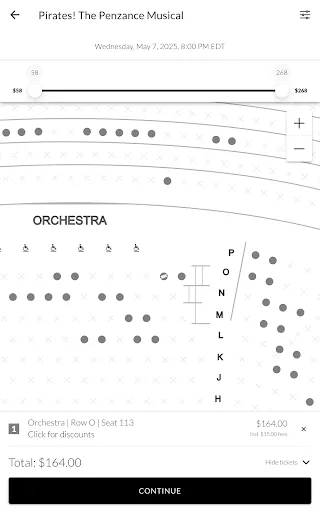 Criterion Ticketing screenshot