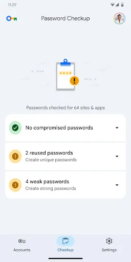 Google Password Manager screenshot