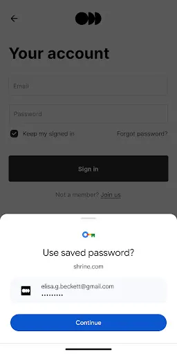 Google Password Manager screenshot