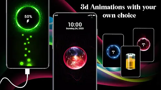 3D Battery Charging Animation screenshot