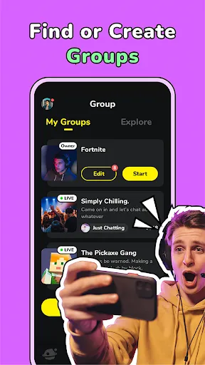 CastChat - Match & Voice Chat screenshot