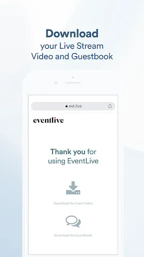 EventLive - Live Stream Events screenshot