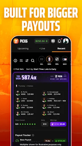 Pick6 DraftKings Sports Picks screenshot