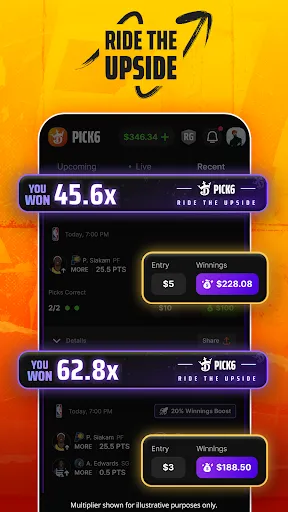 Pick6 DraftKings Sports Picks screenshot