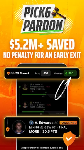Pick6 DraftKings Sports Picks screenshot