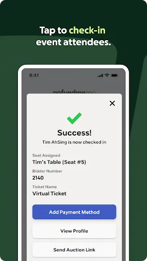 GoFundMe Pro Live Events screenshot